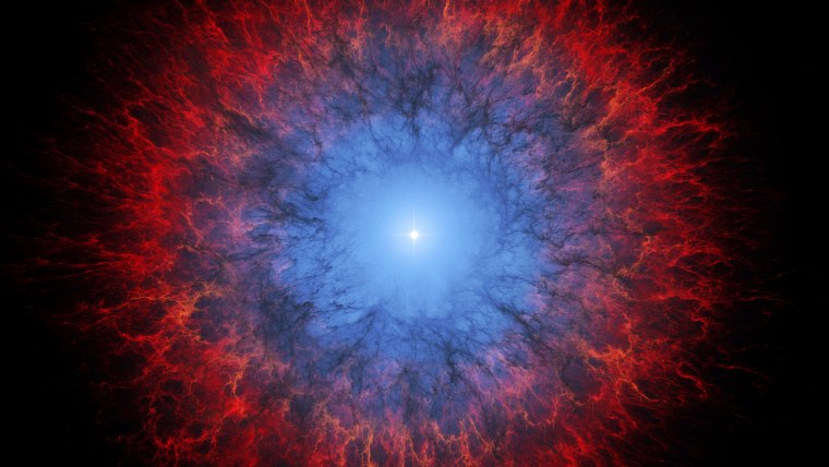 Взрыв Галактики в космосе