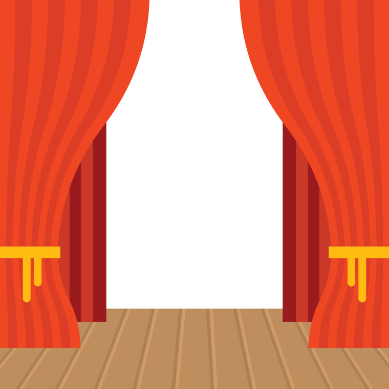 Смайлик на сцене