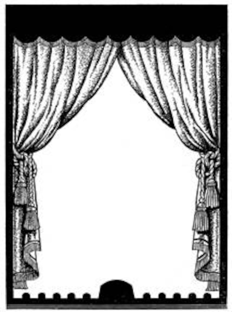 Баннер сцена занавес