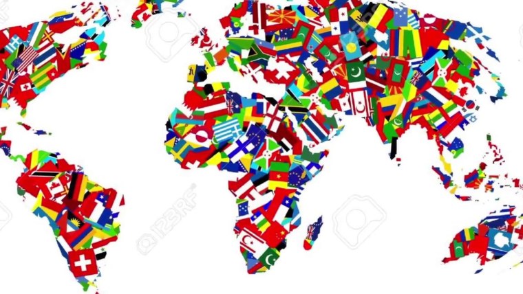 Карта мира из флагов