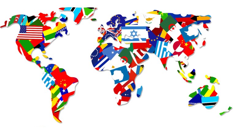 Карта мира из флагов