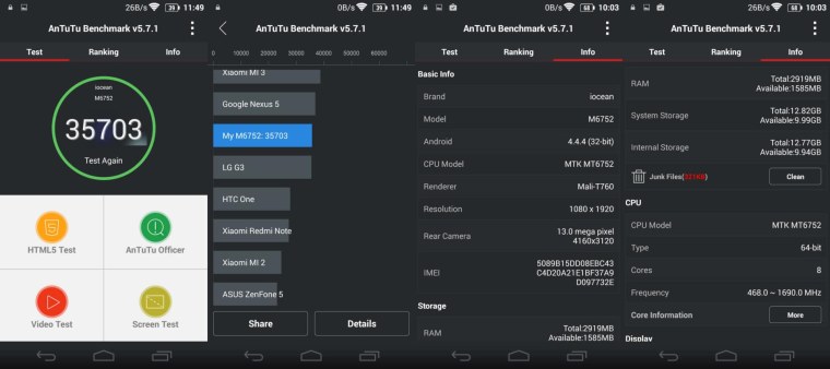 MEDIATEK mt6739 ANTUTU