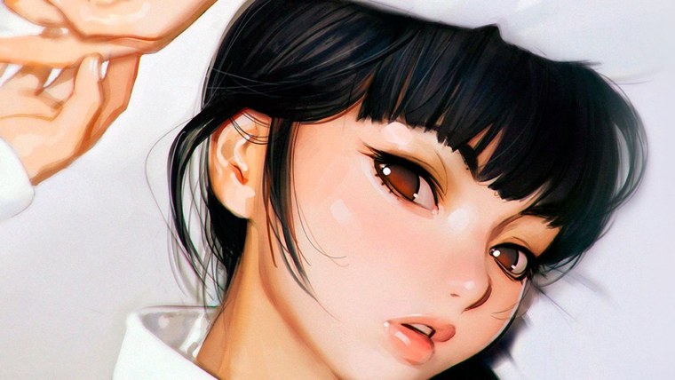 Милая девушка арт