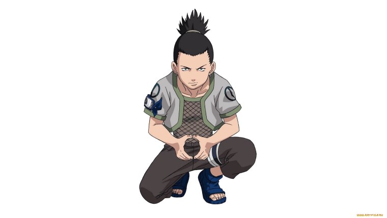 Шикамару Нара улыбается