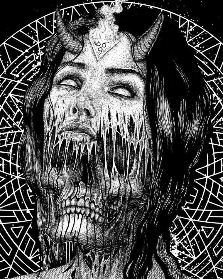 Ламия демон черная коза