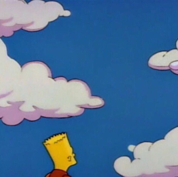 Симпсоны заставка облака