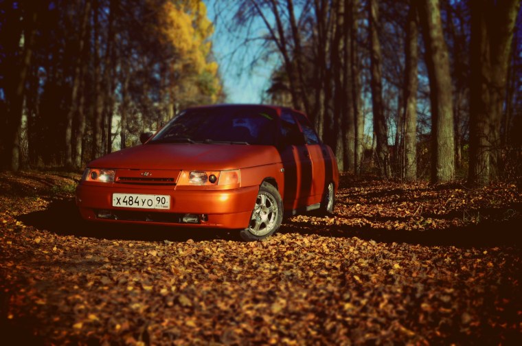 ВАЗ 2110 В лесу