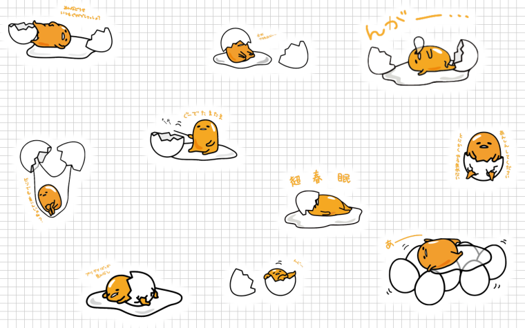 Желток Гудетама обои