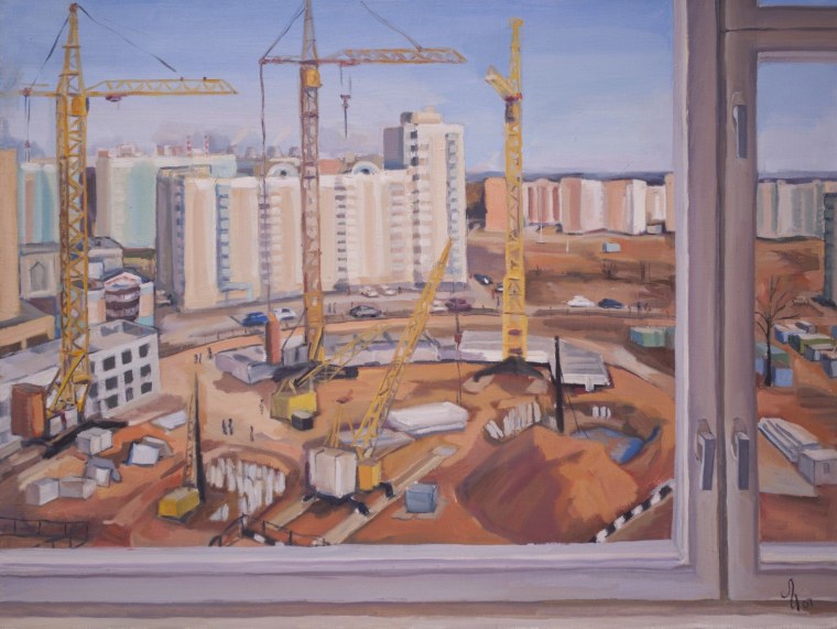 Картина стройка