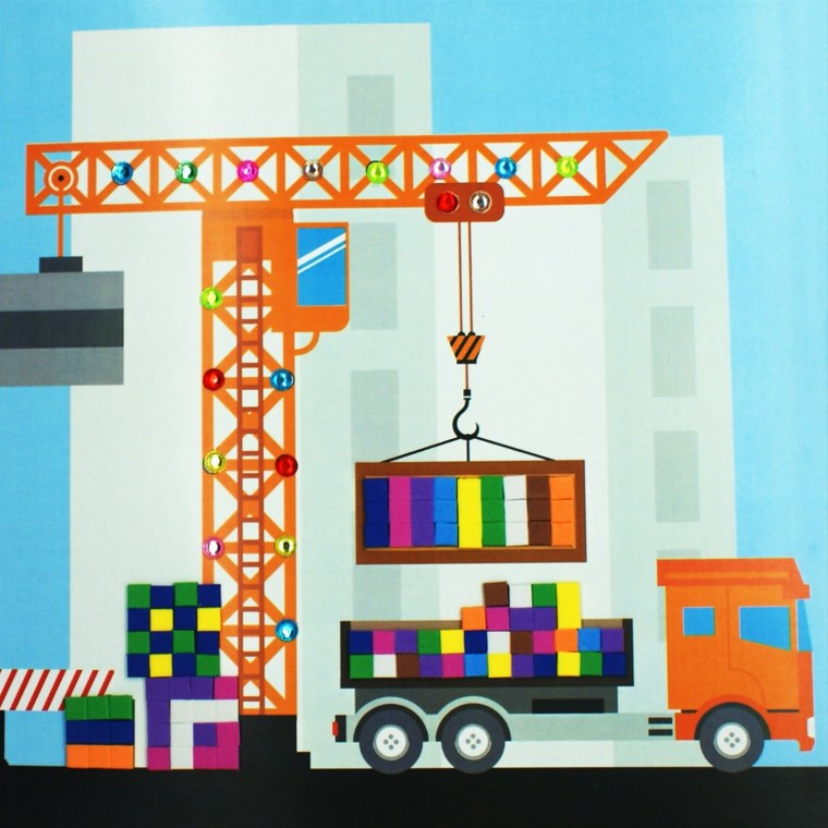 Строительный кран аппликация