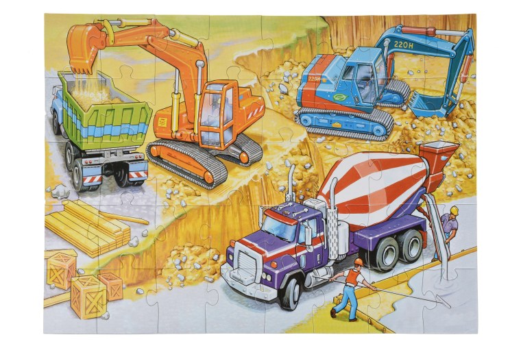 Пазлы строительная техника для детей