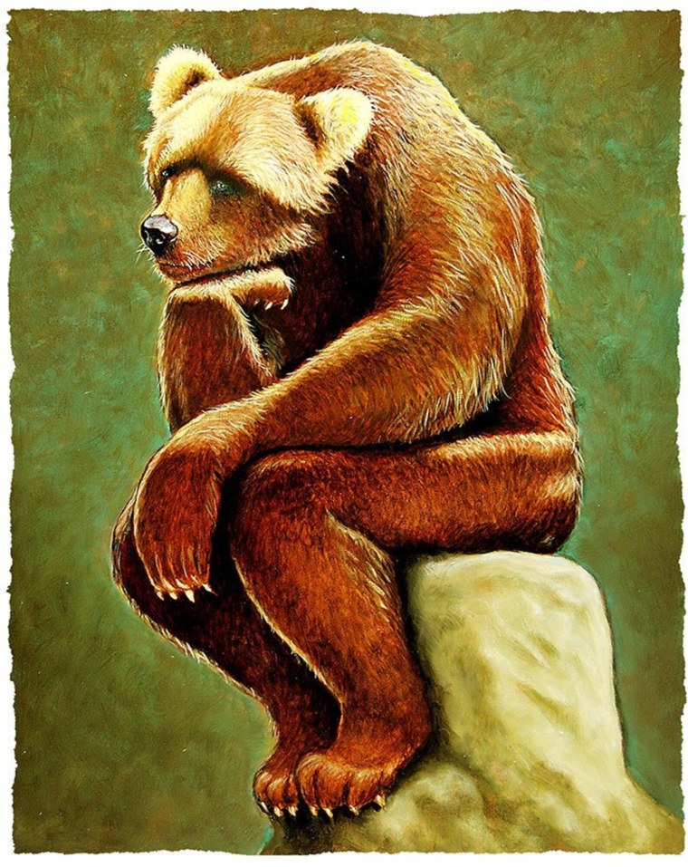 Медведь задумался