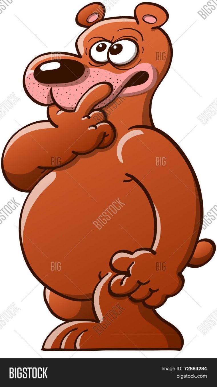 Удивленный медведь