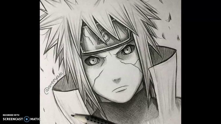 Минато Намикадзе карандашом