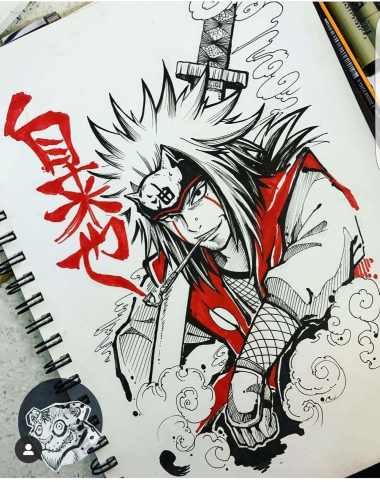 Джирайя эскиз тату