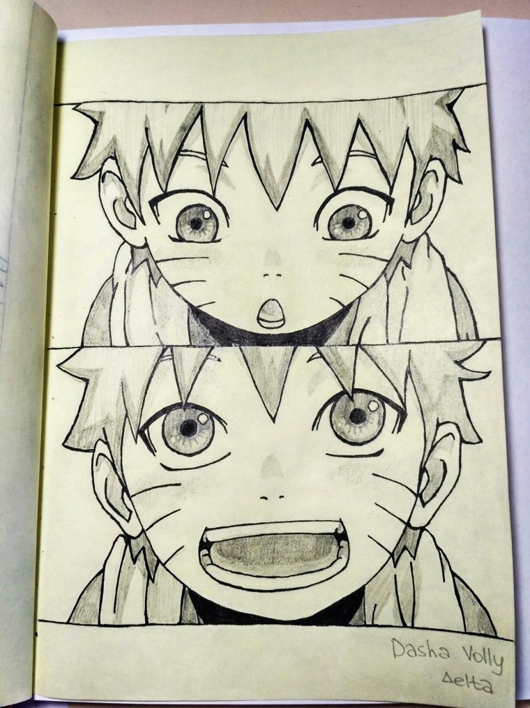 Срисовки для скетчбука Наруто