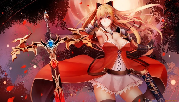 Девушка в доспехах фэнтези