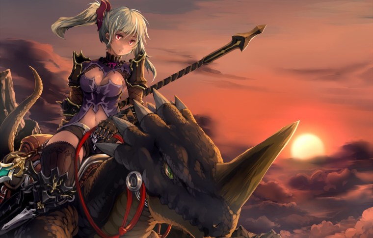 Девушка маг с мечом