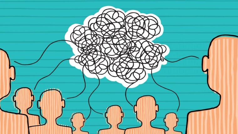 Запутанные мысли в голове