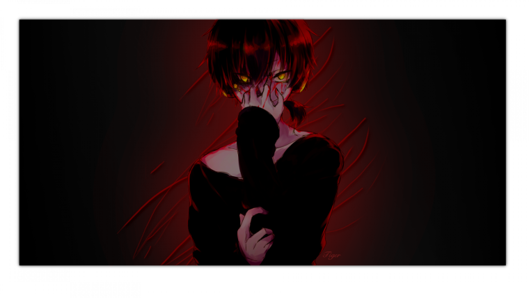 Красный фон аниме