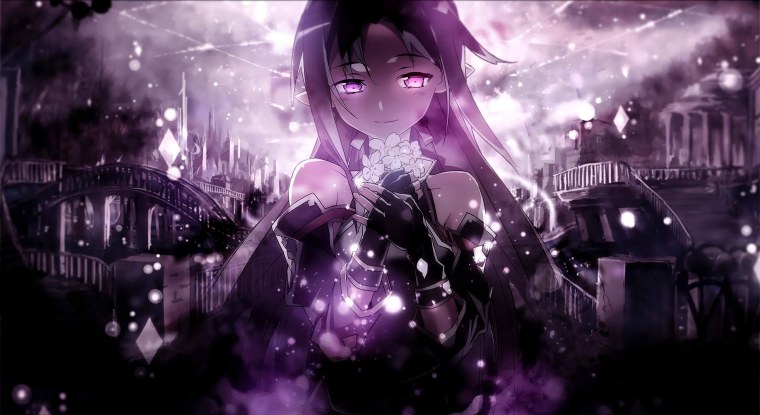 Аниме 4к фиолетовые