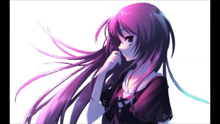 Фиолетовые аниме рендеры