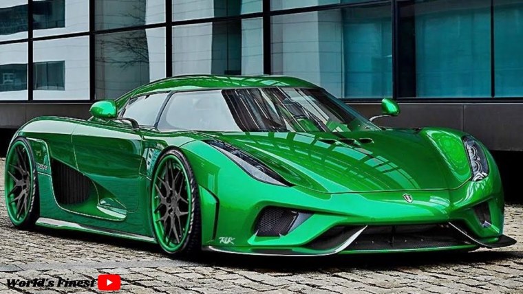 Кенигсегг АГЕРА зеленый