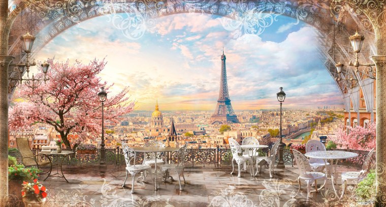 Картина с красным акцентом