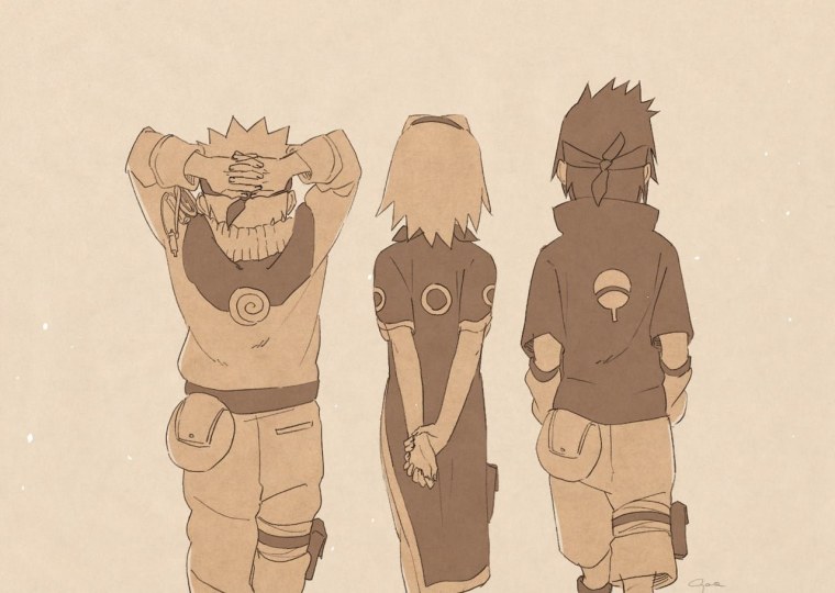 Наруто команда Какаши арт