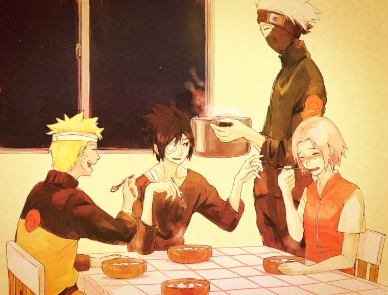 Наруто и Саске в Ичираку