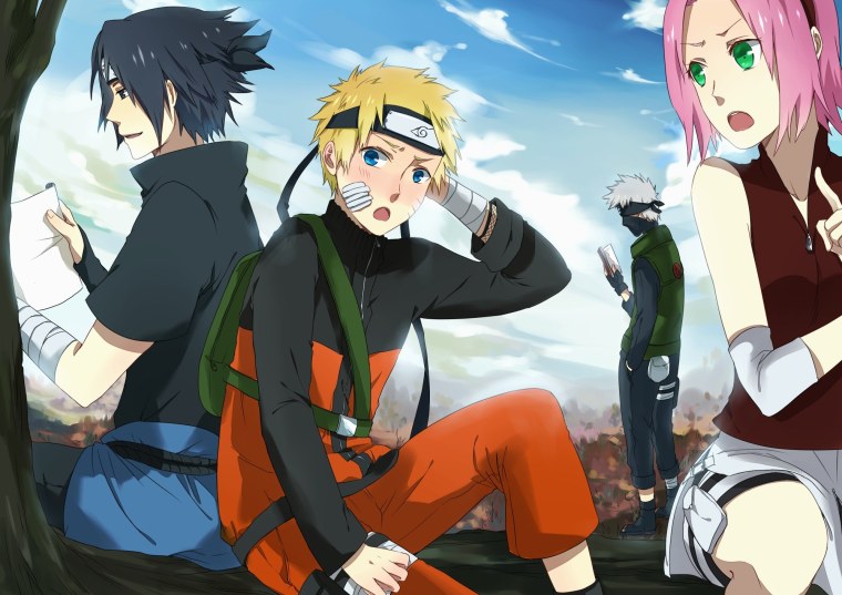 Наруто Саске Сакура Какаши