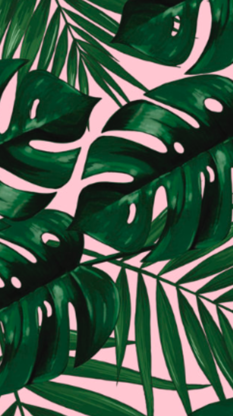 Тропические листья поп арт