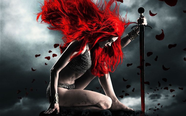 Тень девушки с рожками