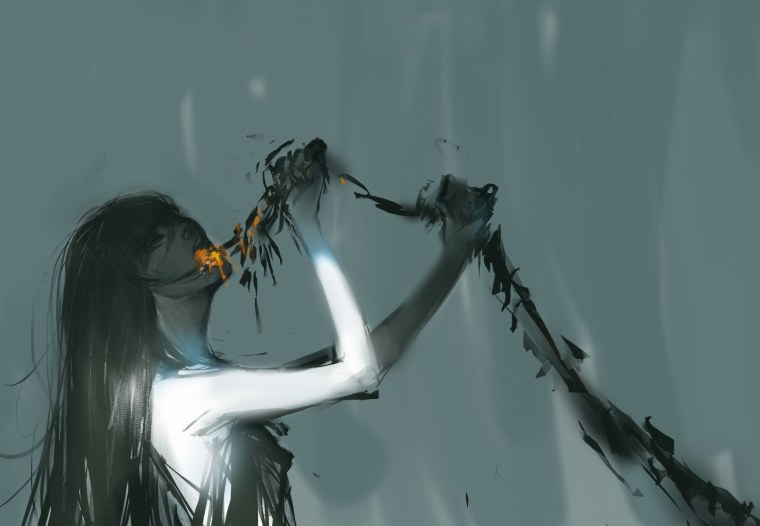 Мистические глаза аниме