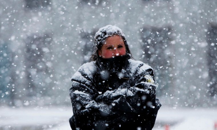 Сильная метель Снежная буря