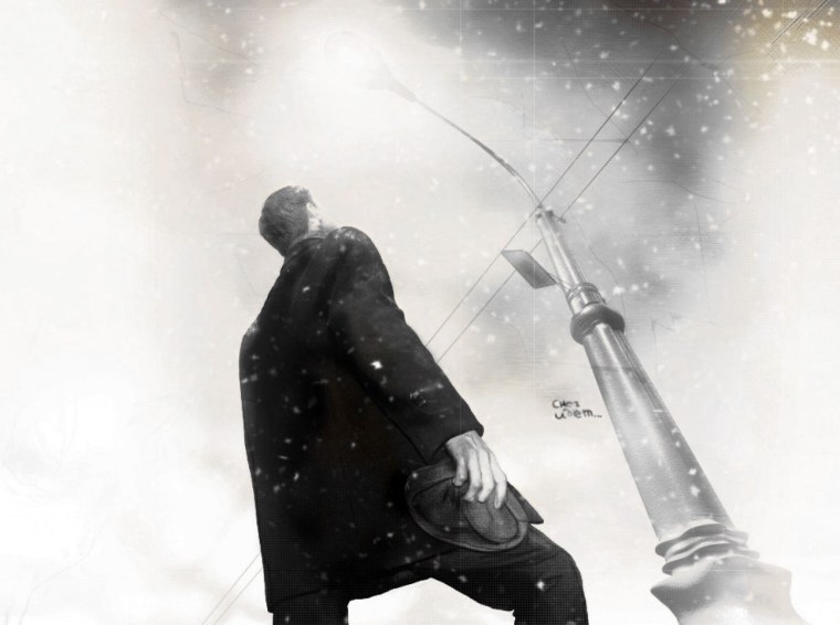 В зимнем парке метель