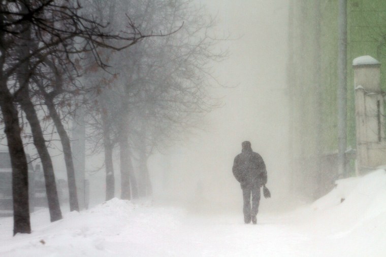 Человек под дождем