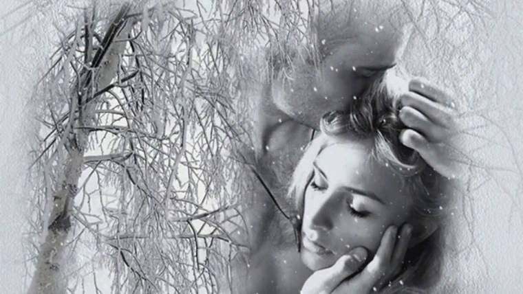 Парень и девушка зима