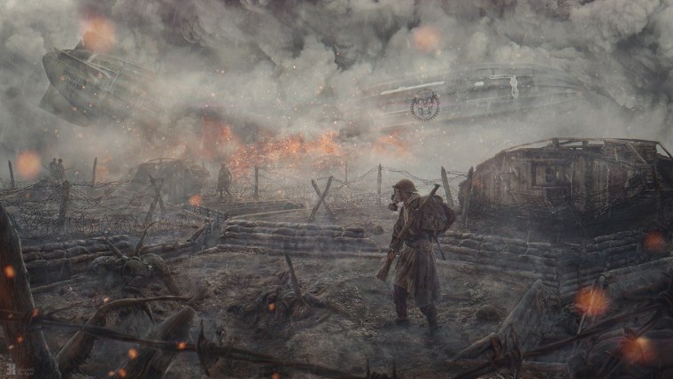 Арт ww1 бой