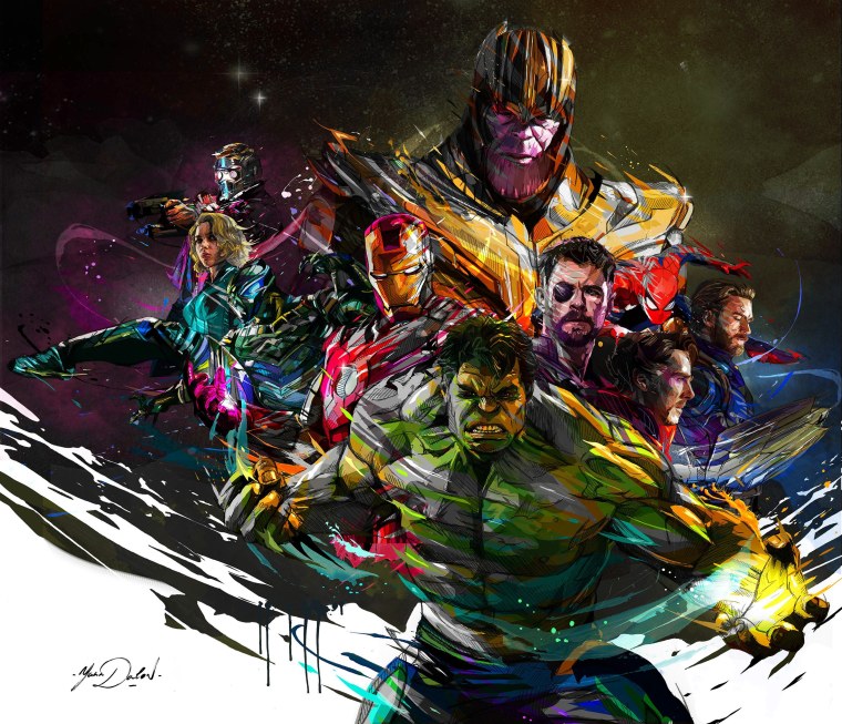 Marvel Tanos картина модульная