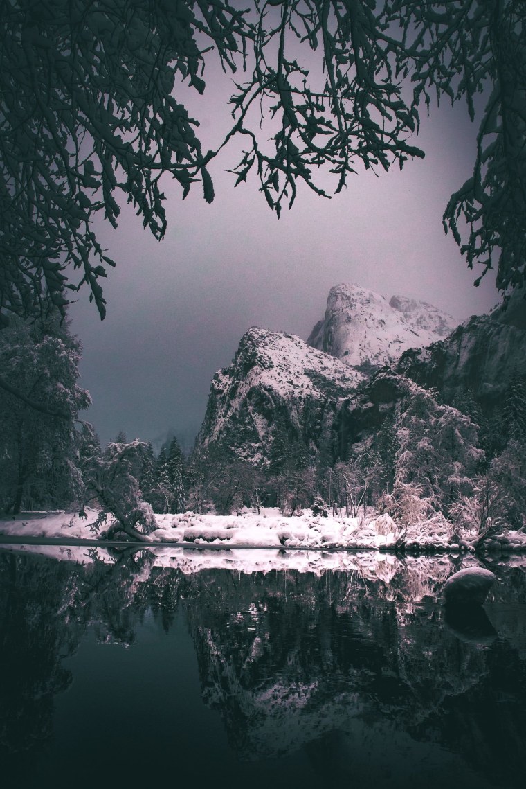 Красивый белый пейзаж