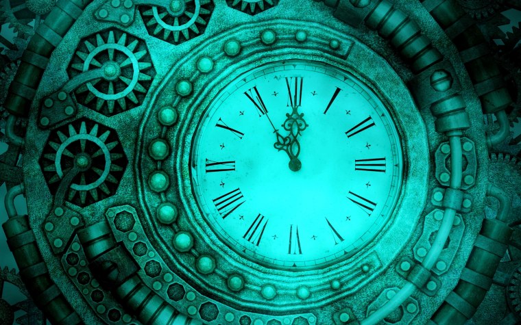 Заставка с часами