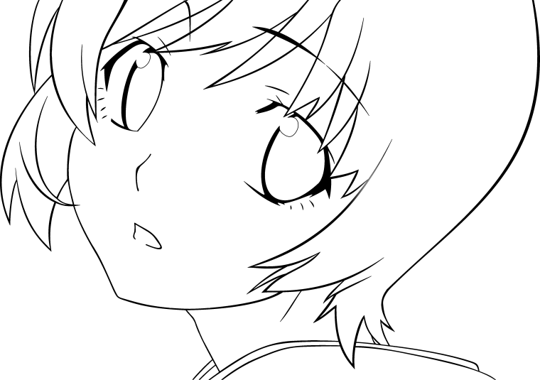 Аниме для раскрашивания простые