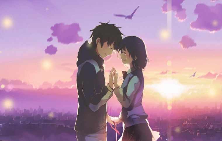 Твоё имя аниме поцелуй