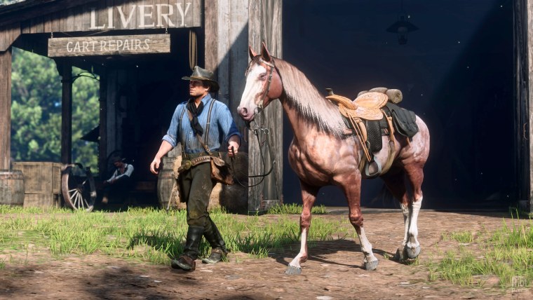 Red Dead Redemption 2 Артур на лошади