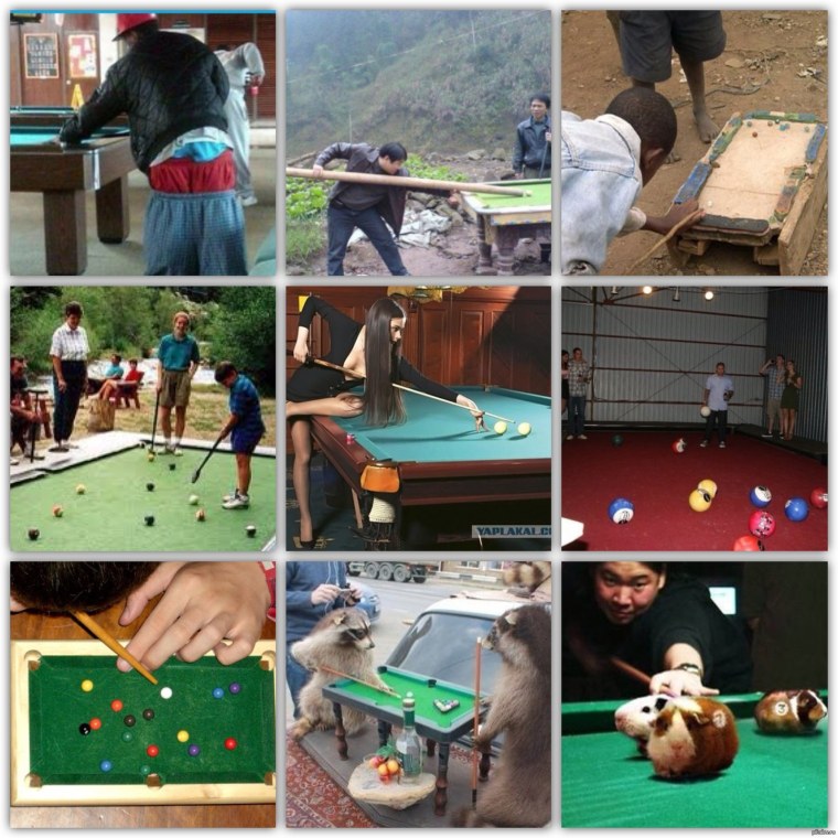 Бильярдные приколы