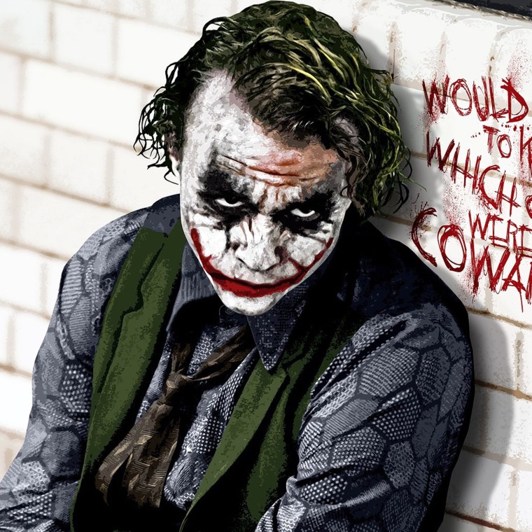 Джокер хит Леджер шрамы