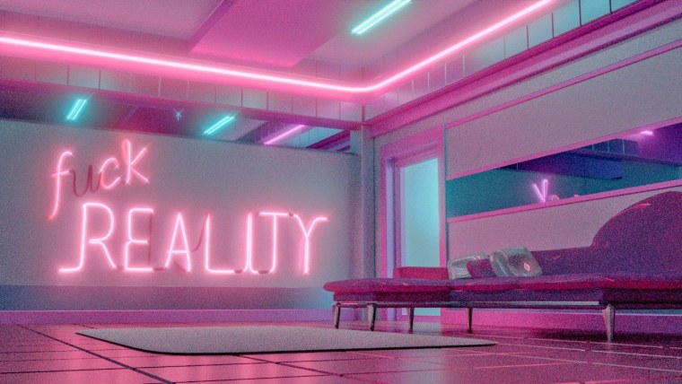 Комната неон