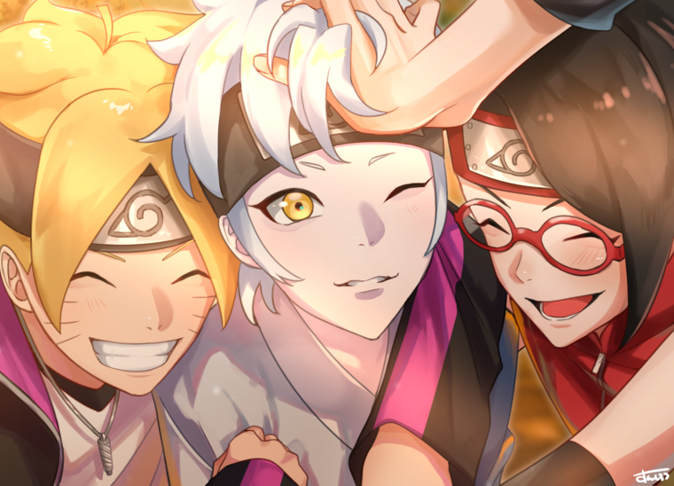 Боруто Сарада и Мицуки