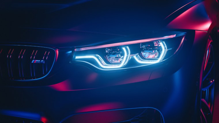 BMW m4 Headlight 4k